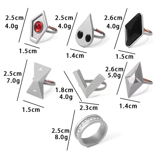 Juego de Anillos de Nogal Negro Exquisito - Image 14