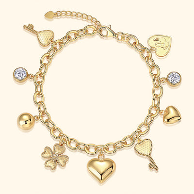 Pulsera de Moissanita con Cadena Trasera para Mujer - Image 4