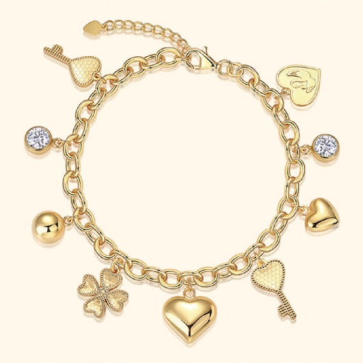 Pulsera de Moissanita con Cadena Trasera para Mujer - Image 4
