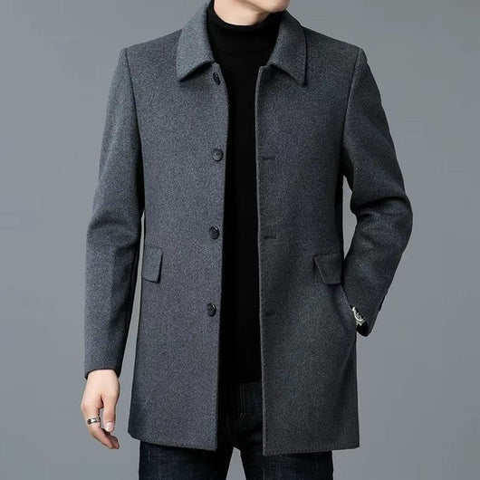Abrigo de Lana Reversible para Hombre - Uso Todo el Año - Image 3
