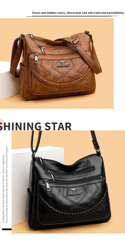 Bolso de Hombro de Cuero Suave para Mujer - Capacidad Extra Grande - Image 17