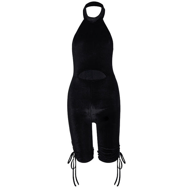 Body Halter con Letras y Strass Plisado - Image 2