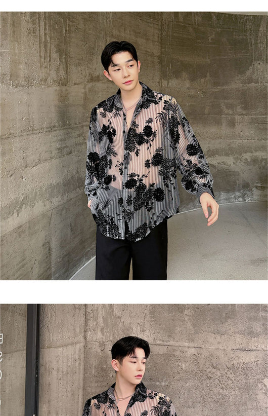 Camisa Casual Hombre con Tejido Calado Jacquard - Image 11