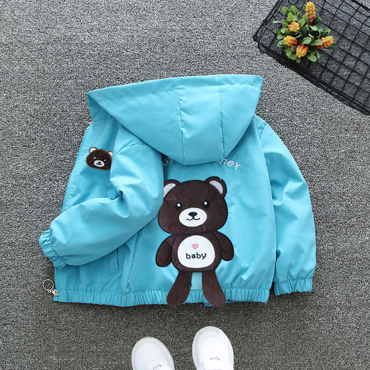 Chaqueta Cortaviento Ligera con Capucha para Niños - Image 2