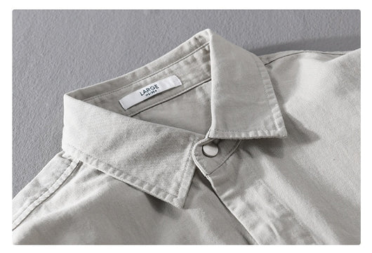 Camisa Estampada de Manga Larga Hombre Corte Relajado - Image 18