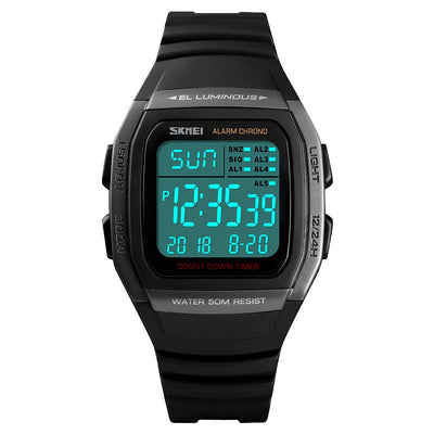 Reloj Deportivo Digital Cuadrado Doble Hora Multifuncional - Image 9