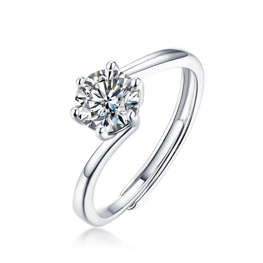 Anillo de Plata Esterlina con Moissanita - Diseño Femenino Atrevido - Image 10
