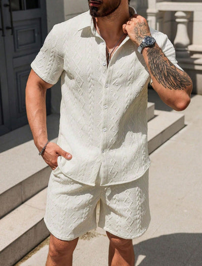 Camisa Casual Suelta de Manga Corta para Hombre - Image 20