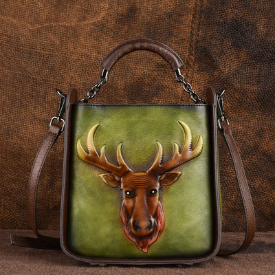 Bolso de Mano para Mujer con Textura Grabada en Relieve