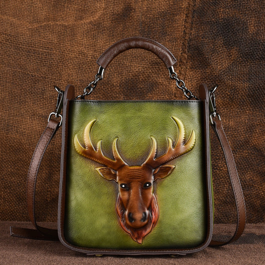 Bolso de Mano para Mujer con Textura Grabada en Relieve