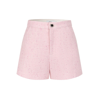 Conjunto de Moda Mujer: Short y Blazer Corto en Tul Púrpura - Image 3