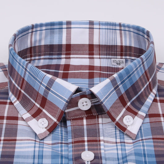 Camisa de Cuadros para Hombre en Algodón Puro de Manga Larga - Image 7
