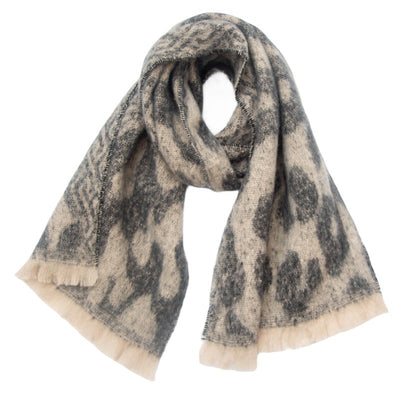 Bufanda Estampado Leopardo Estilo Europeo Americano para Hombre - Image 11