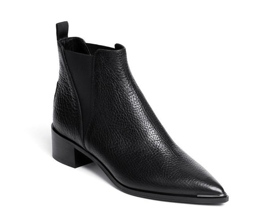 Botas Cortas Retro con Tacón Grueso y Punta Afilada para Mujer - Image 2