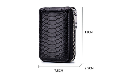 Monedero Pequeño para Tarjetas y Monedas con Patrón de Serpiente para Mujer - Image 12