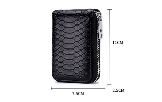 Monedero Pequeño para Tarjetas y Monedas con Patrón de Serpiente para Mujer - Image 12