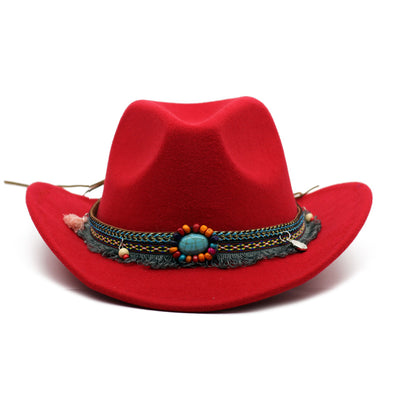 Sombreros Vaquero de Fieltro Enrollado Unisex - Image 8