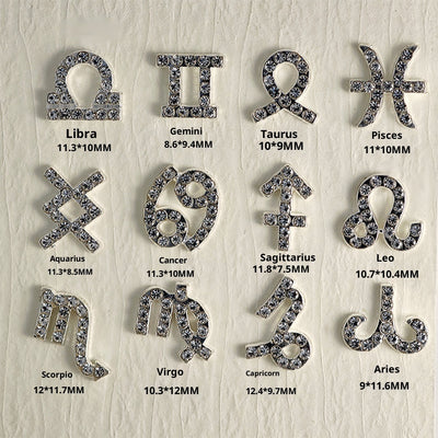 Accesorios de Uñas Astrológicos con Diamantes Incrustados - Image 13