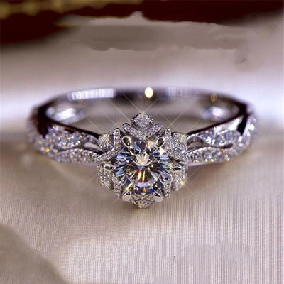 Anillo de Moissanita Calada Vintage para Mujer - Image 10