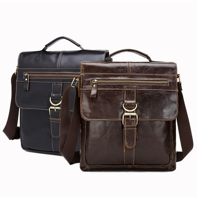 Bolso Bandolera de Cuero Baotou Retro con Solapa Clamshell - Image 12