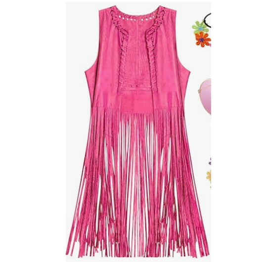 Chaleco de Gamuza con Borlas para Mujer - Image 4