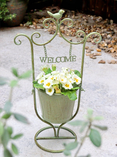 Canasta de Flores de Hierro para Jardín y Patio - Image 13