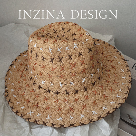 Sombrero Vaquero Retro de Paja con Estilo Occidental Auténtico - Image 6