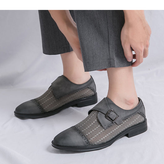 Sandalias de Cuero Respirable con Punta Afilada - Comodidad Casual - Image 40