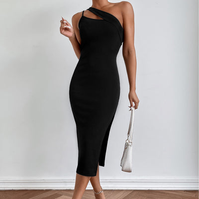 Vestido Ajustado con Espalda Abierta y Detalle de Hombro Descubierto - Image 4