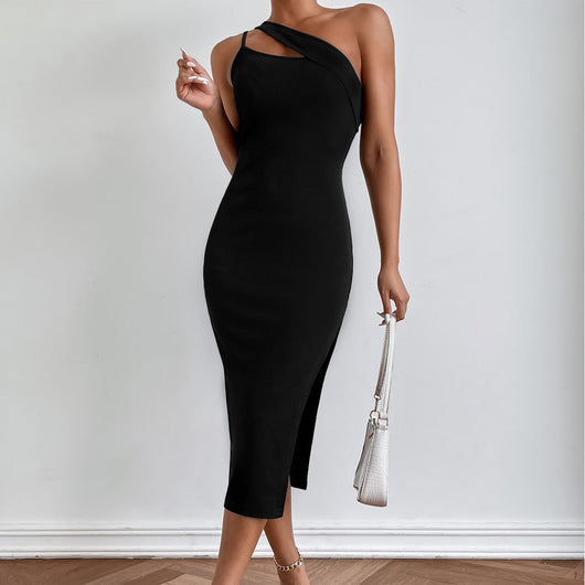 Vestido Ajustado con Espalda Abierta y Detalle de Hombro Descubierto - Image 4