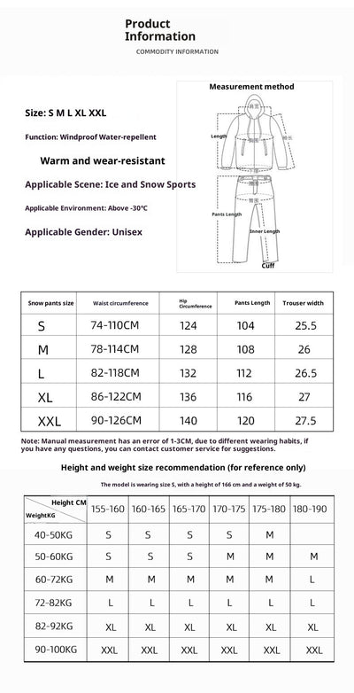 Traje de Esquí Impermeable para Hombre y Mujer - Pantalón y Chaqueta Térmica - Image 18
