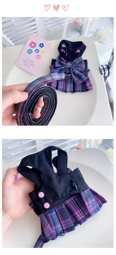 Falda para Perro Pequeño con Correa de Mano - Ropa Ligera Verano - Image 3