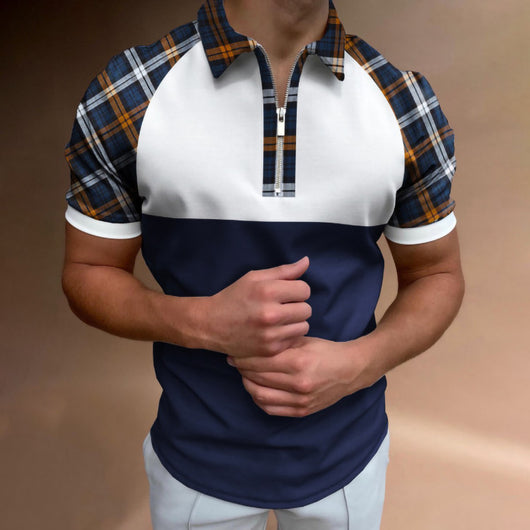 Polo Slim Fit con Estampado Digital de Manga Corta para Hombre - Image 8