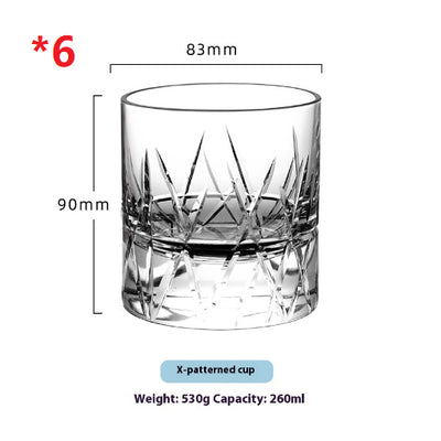 Vaso de Whiskey de Cristal Tallado a Mano - Diseño Lujo Ligero con Boca Ancha - Image 11