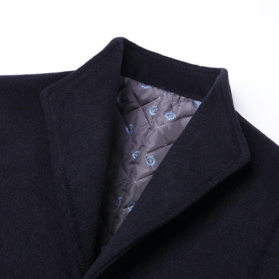 Abrigo de Lana para Hombre Cuello Alto Clásico - Image 4