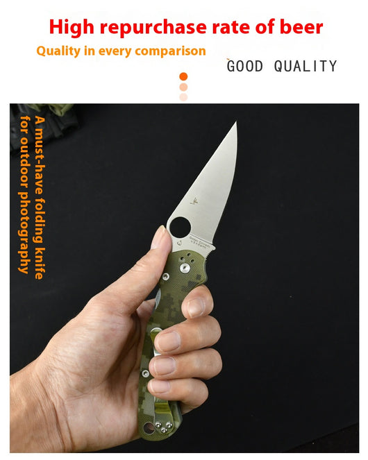 Cuchillo Plegable de Bolsillo Ultraresistente para Camping - Image 8