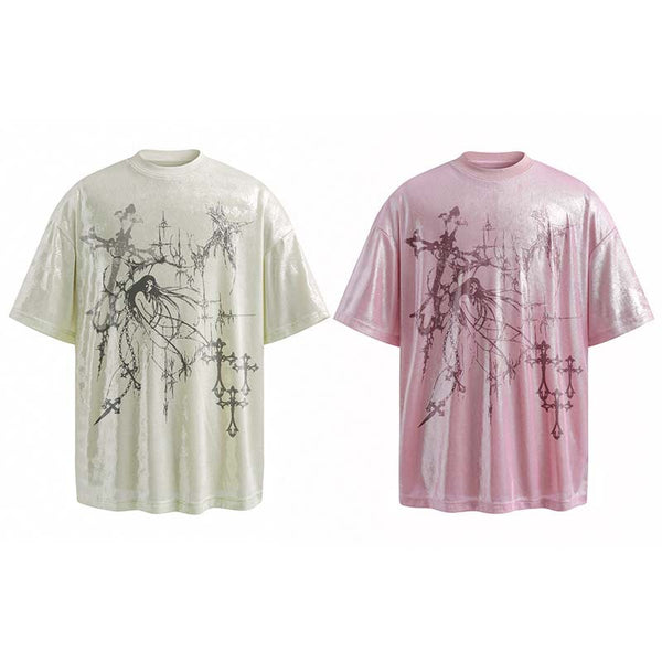 Camiseta Estampada Estilo Americano con Diseño de Arte Marcial para Hombre