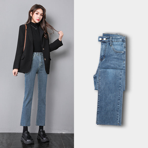Pantalones Vaqueros Rectos para Mujer - Versátiles para Primavera, Verano y Otoño