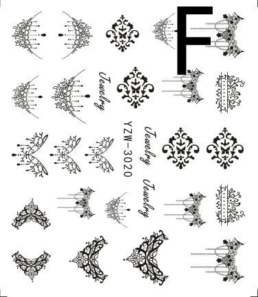Stickers de Uñas Mariposa Negra - Diseño Elegante - Image 25