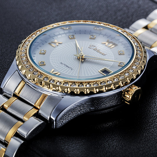 Reloj Automático Mecánico Impermeable con Esfera Luminosa