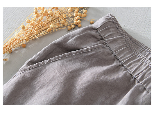 Pantalones Cortos Casuales Hombre Cintura Ajustable Diseño Clásico - Image 5
