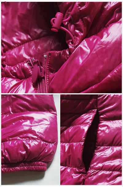 Chaqueta Acolchada Ligera Tallas Grandes con Capucha Otoño Invierno - Image 15
