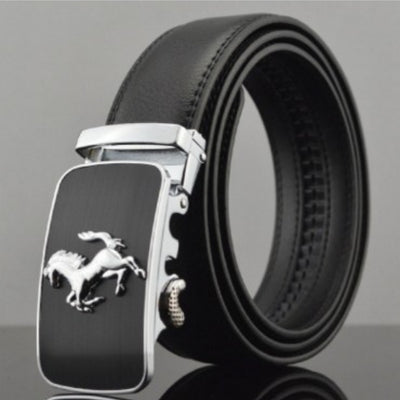Cinturones de Cuero para Hombre con Hebilla Automática