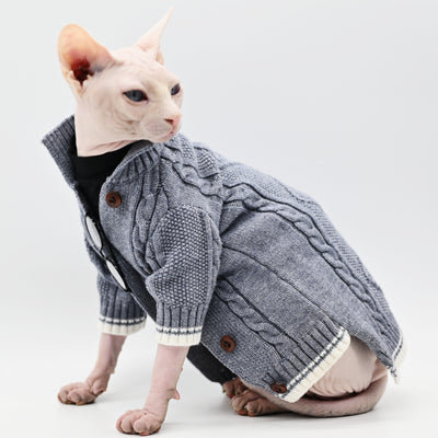 Suéter de Algodón Puro para Gatos sin Pelo - Tejido Suave y Cálido - Image 7