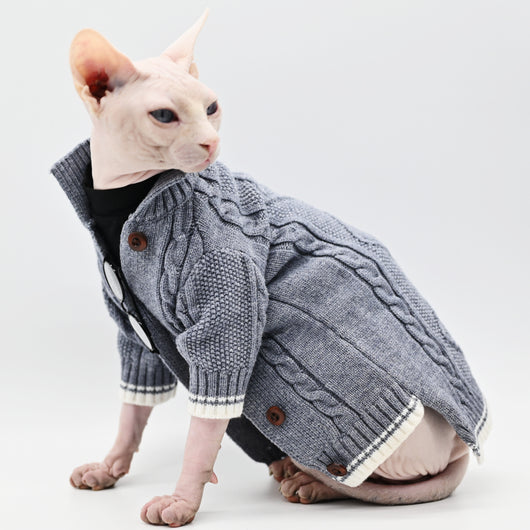 Suéter de Algodón Puro para Gatos sin Pelo - Tejido Suave y Cálido - Image 7