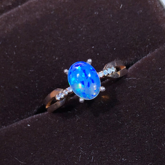 Anillo de Plata 925 con Ópalo Natural - Diseño Elegante para Mujer - Image 4