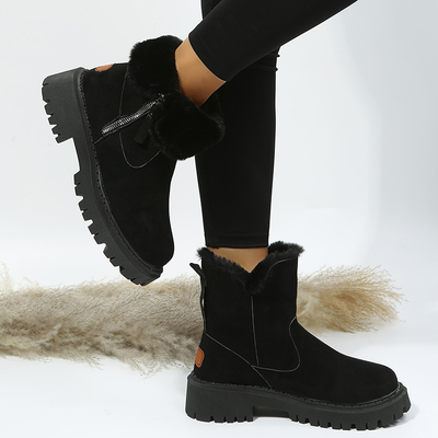 Botas de Invierno Impermeables Mujer - Gamuza Sintética con Suela Antideslizante - Image 18