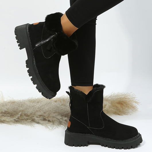 Botas de Invierno Impermeables Mujer - Gamuza Sintética con Suela Antideslizante - Image 18