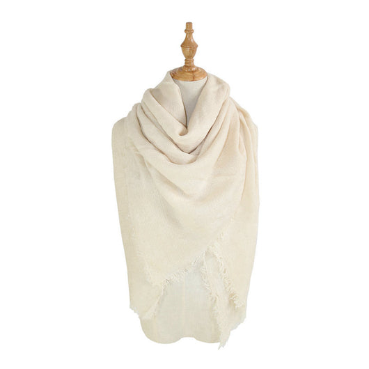 Bufanda Oversized de Falso Cachemira - Diseño Liso y Versátil - Image 6