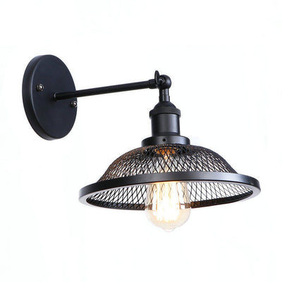 Lámpara de Pared Industrial en Hierro Forjado Negro Mate para Restaurantes y Cafés - Image 6